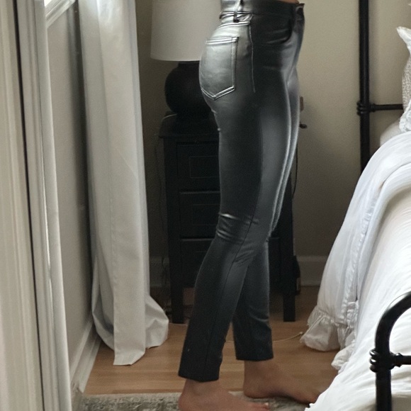 Abercrombie and fitch leather skinny pants size 25 - Picture 3 of 5